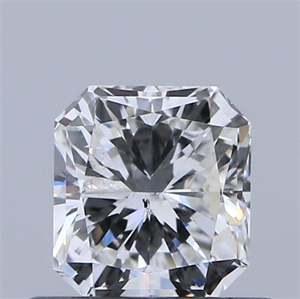 Picture of Natural Diamond 0.51 Carats, Radiant with  Cut, F Color, I1 Clarity and Certified by GIA