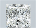 Natural Diamond 1.06 Carats, Princess with  Cut, I Color, VS2 Clarity and Certified by GIA