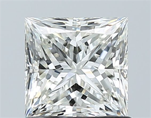 Picture of Natural Diamond 1.06 Carats, Princess with  Cut, I Color, VS2 Clarity and Certified by GIA