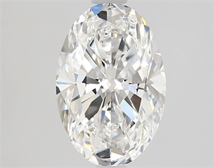 Foto Diamante Natural 1.57 quilates, Ovalado , Color F, claridad VS2 y certificado GIA de