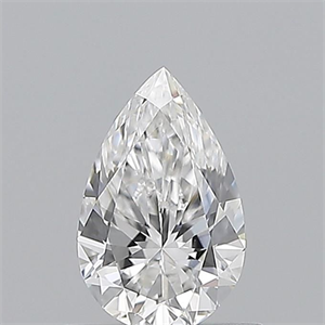 Picture of Natural Diamond 0.58 Carats, Pear with  Cut, E Color, VS1 Clarity and Certified by GIA