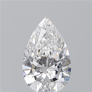 Picture of Natural Diamond 0.51 Carats, Pear with  Cut, E Color, IF Clarity and Certified by GIA