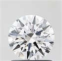 Lab Grown Diamond 1.02 Carats, Round with Ideal Cut, D Color, VS1 Clarity and Certified by IGI
