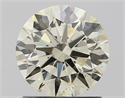 Natural Diamond 1.22 Carats, Round with Excellent Cut, L Color, SI1 Clarity and Certified by IGI