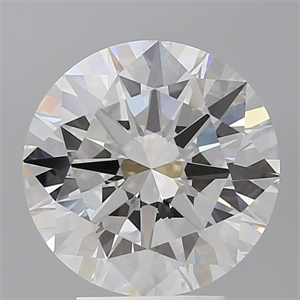 Picture of Lab Grown Diamond 4.05 Carats, Round with Excellent Cut, E Color, VVS2 Clarity and Certified by IGI