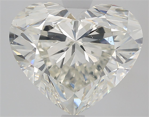 Picture of Natural Diamond 3.03 Carats, Heart with  Cut, H Color, SI1 Clarity and Certified by GIA