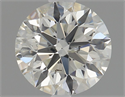 Natural Diamond 0.71 Carats, Round with Excellent Cut, J Color, I1 Clarity and Certified by GIA