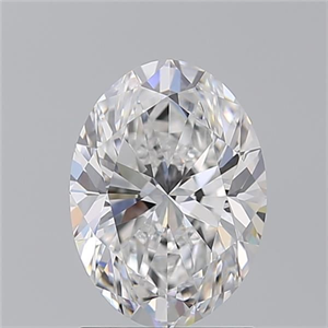 Foto Diamante Natural 1.70 quilates, Ovalado , Color D, claridad VS1 y certificado GIA de