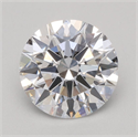 Lab Grown Diamond 1.07 Carats, Round with Ideal Cut, D Color, VVS2 Clarity and Certified by IGI