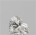Natural Diamond 0.51 Carats, Heart with  Cut, I Color, VS2 Clarity and Certified by GIA