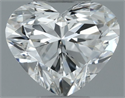 Natural Diamond 0.50 Carats, Heart with  Cut, I Color, VVS2 Clarity and Certified by GIA