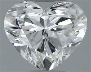 Picture of Natural Diamond 0.50 Carats, Heart with  Cut, I Color, VVS2 Clarity and Certified by GIA