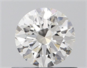 Natural Diamond 0.59 Carats, Round with Excellent Cut, H Color, VS2 Clarity and Certified by GIA
