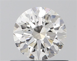 Picture of Natural Diamond 0.59 Carats, Round with Excellent Cut, H Color, VS2 Clarity and Certified by GIA