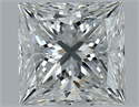 Natural Diamond 0.70 Carats, Princess with  Cut, H Color, VVS1 Clarity and Certified by GIA