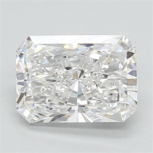 Picture of Lab Grown Diamond 1.07 Carats, Radiant with  Cut, D Color, VVS2 Clarity and Certified by IGI