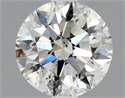 Natural Diamond 1.00 Carats, Round with Excellent Cut, H Color, SI2 Clarity and Certified by GIA