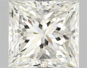 Picture of Natural Diamond 4.02 Carats, Princess with  Cut, I Color, VS1 Clarity and Certified by IGI