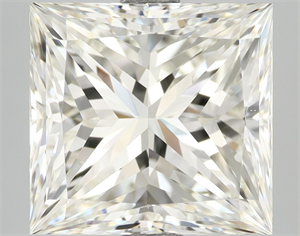 Picture of Natural Diamond 4.02 Carats, Princess with  Cut, I Color, VS1 Clarity and Certified by IGI
