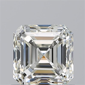 Picture of Natural Diamond 0.90 Carats, Asscher with  Cut, J Color, VVS1 Clarity and Certified by GIA