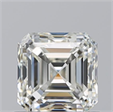 Natural Diamond 0.90 Carats, Asscher with  Cut, J Color, VVS1 Clarity and Certified by GIA