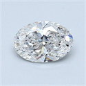Diamante Natural 0.80 quilates, Ovalado , Color D, claridad SI2 y certificado GIA