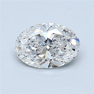 Foto Diamante Natural 0.80 quilates, Ovalado , Color D, claridad SI2 y certificado GIA de