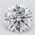 Lab Grown Diamond 3.57 Carats, Round with Ideal Cut, D Color, IF Clarity and Certified by IGI