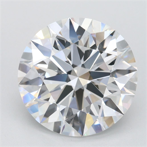 Picture of Lab Grown Diamond 3.57 Carats, Round with Ideal Cut, D Color, IF Clarity and Certified by IGI
