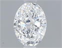 Natural Diamond 0.50 Carats, Oval with  Cut, D Color, VS2 Clarity and Certified by GIA