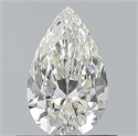 Natural Diamond 0.60 Carats, Pear with  Cut, H Color, VVS1 Clarity and Certified by GIA
