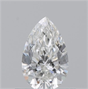 Natural Diamond 0.55 Carats, Pear with  Cut, G Color, SI1 Clarity and Certified by GIA