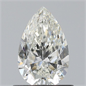 Natural Diamond 0.72 Carats, Pear with  Cut, I Color, VVS1 Clarity and Certified by GIA