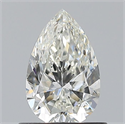 Natural Diamond 0.72 Carats, Pear with  Cut, I Color, VVS1 Clarity and Certified by GIA