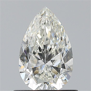 Picture of Natural Diamond 0.72 Carats, Pear with  Cut, I Color, VVS1 Clarity and Certified by GIA