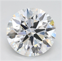 Lab Grown Diamond 3.72 Carats, Round with Excellent Cut, D Color, VVS1 Clarity and Certified by GIA
