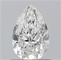 Natural Diamond 0.90 Carats, Pear with  Cut, F Color, VS1 Clarity and Certified by GIA