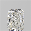 Natural Diamond 0.91 Carats, Radiant with  Cut, H Color, SI1 Clarity and Certified by GIA