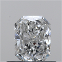 Natural Diamond 0.46 Carats, Radiant with  Cut, F Color, SI1 Clarity and Certified by GIA