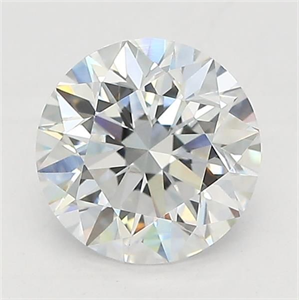 Picture of Lab Grown Diamond 1.08 Carats, Round with Excellent Cut, D Color, VVS2 Clarity and Certified by IGI