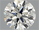 Natural Diamond 0.40 Carats, Round with Excellent Cut, J Color, SI1 Clarity and Certified by GIA