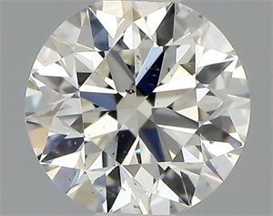 Picture of Natural Diamond 0.40 Carats, Round with Excellent Cut, J Color, SI1 Clarity and Certified by GIA