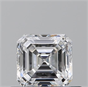 Natural Diamond 0.51 Carats, Asscher with  Cut, D Color, VVS2 Clarity and Certified by GIA