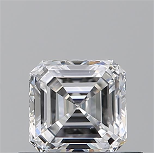 Picture of Natural Diamond 0.51 Carats, Asscher with  Cut, D Color, VVS2 Clarity and Certified by GIA
