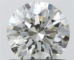 Picture of Natural Diamond 0.71 Carats, Round with Excellent Cut, J Color, VS2 Clarity and Certified by IGI