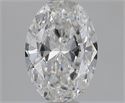 Natural Diamond 1.01 Carats, Oval with  Cut, D Color, VS1 Clarity and Certified by GIA