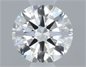 Diamante Natural 0.40 quilates, Redondo , Color H, claridad IF y certificado GIA