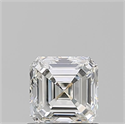 Natural Diamond 0.90 Carats, Asscher with  Cut, H Color, VVS2 Clarity and Certified by GIA