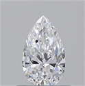 Diamante Natural 0.51 quilates, De pera , Color D, claridad VVS1 y certificado GIA