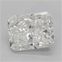 Natural Diamond 1.70 Carats, Radiant with  Cut, H Color, SI1 Clarity and Certified by GIA
